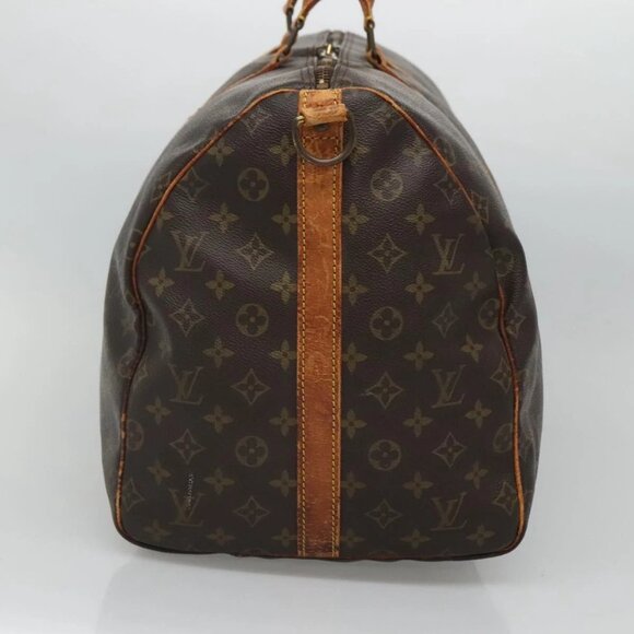 LOUIS VUITTON Monogram Keepall Bandouliere 55 Boston Bag M41414 LV Auth BD1228 - Picture 6 of 16
